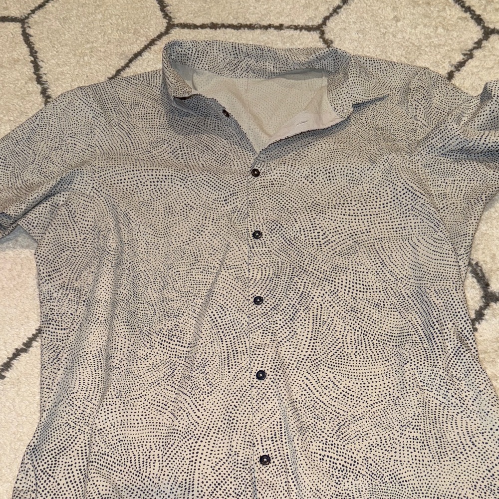 lululemon athletica Black and White Dotted Shirt